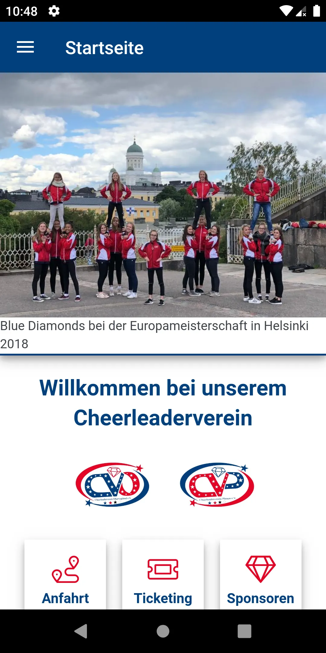 Cheerleaderverein CVO CVP | Indus Appstore | Screenshot