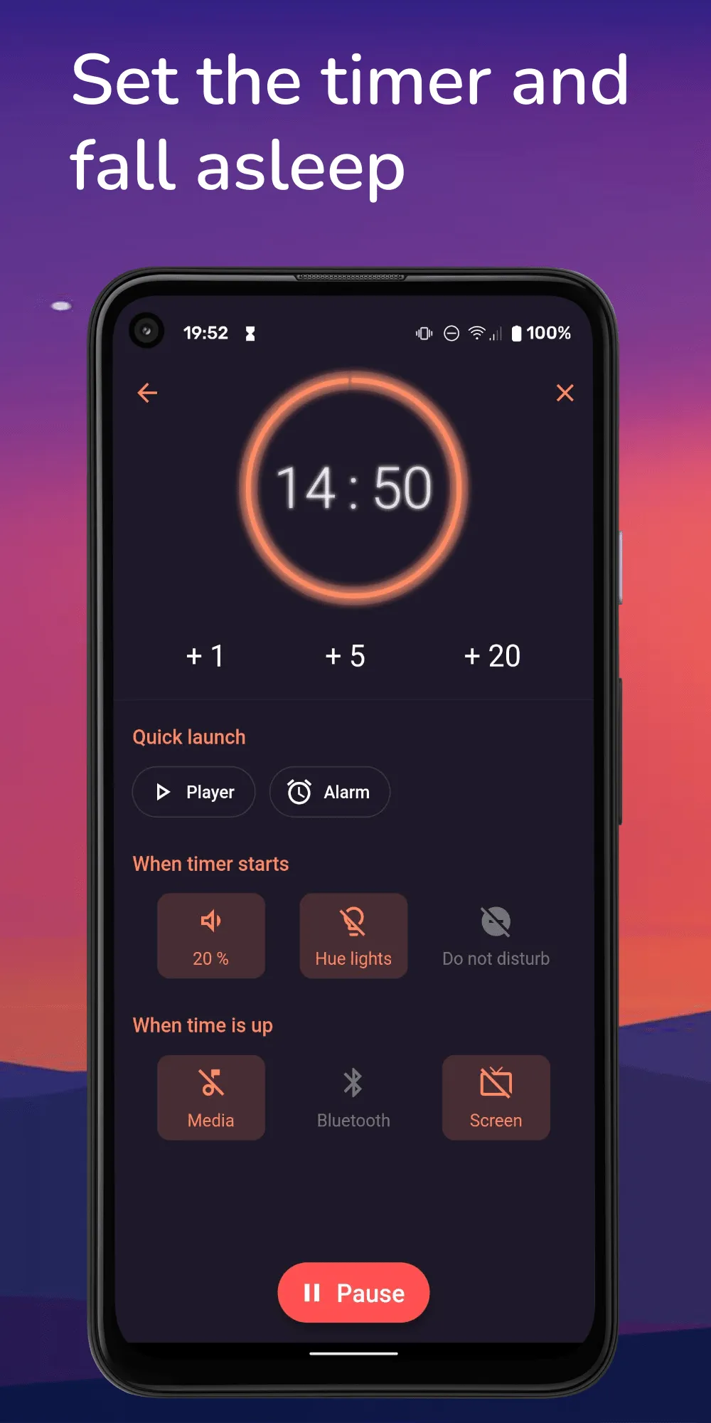 Comfy Sleep Timer - Stop music | Indus Appstore | Screenshot