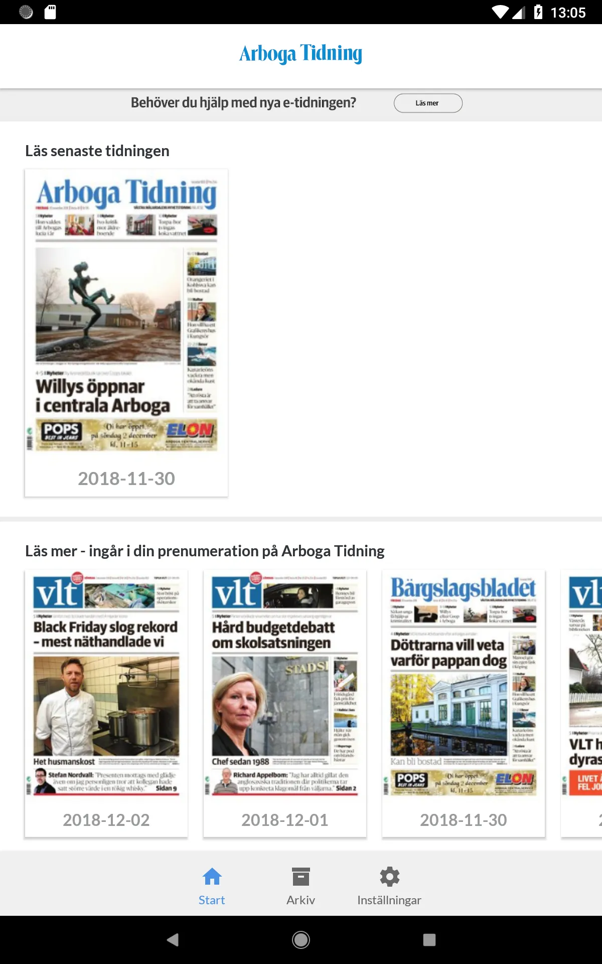 Arboga Tidning e-tidning | Indus Appstore | Screenshot