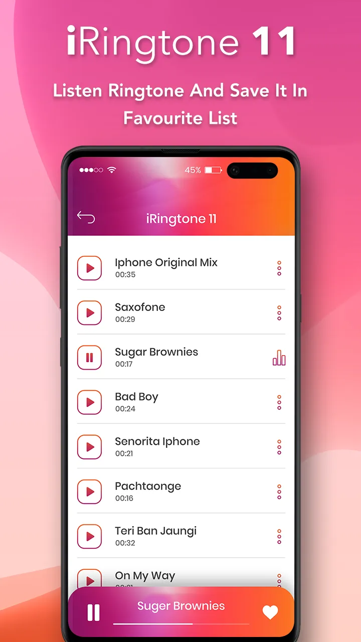 iRingtone 11 | Indus Appstore | Screenshot