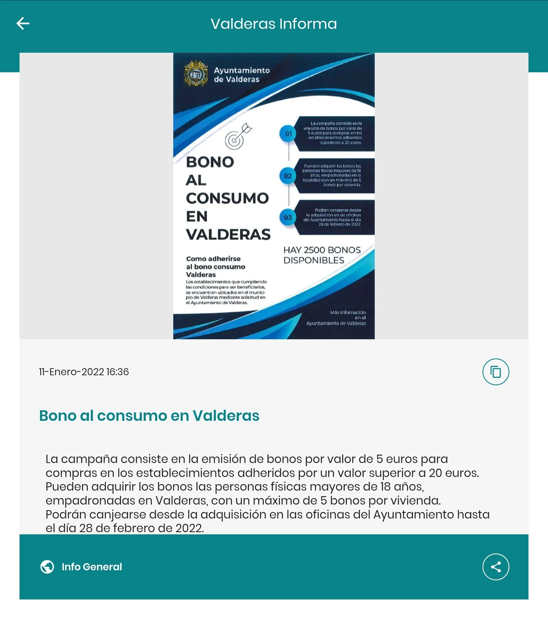 Valderas Informa | Indus Appstore | Screenshot