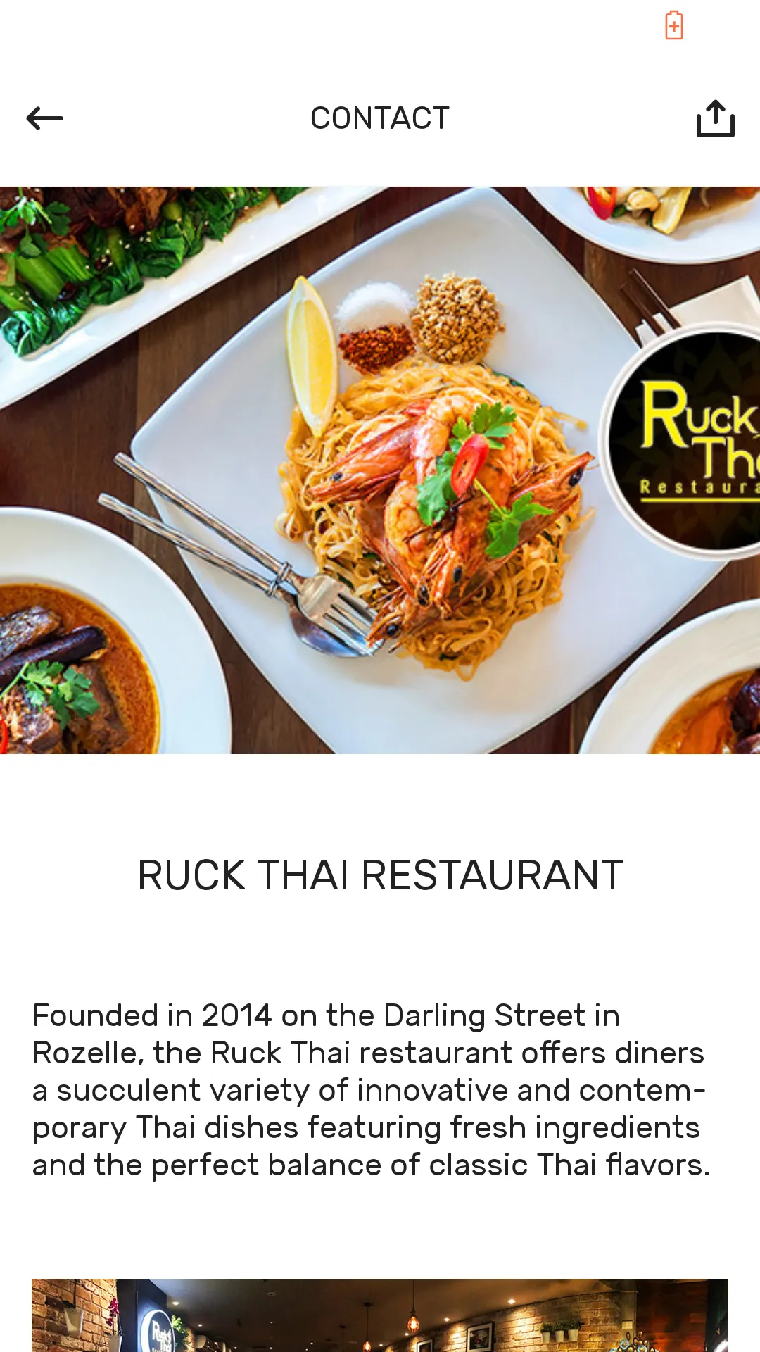 Ruck Thai Restaurant | Indus Appstore | Screenshot