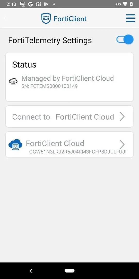 FortiClient | Indus Appstore | Screenshot