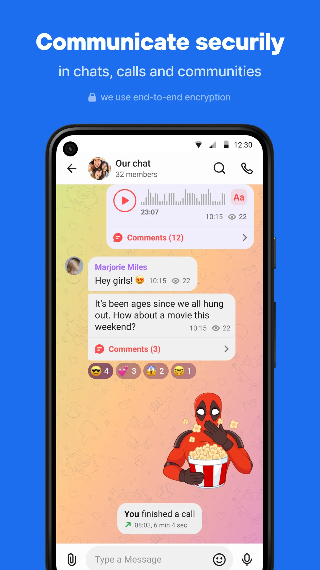 Online chat, calls - Gem Space | Indus Appstore | Screenshot