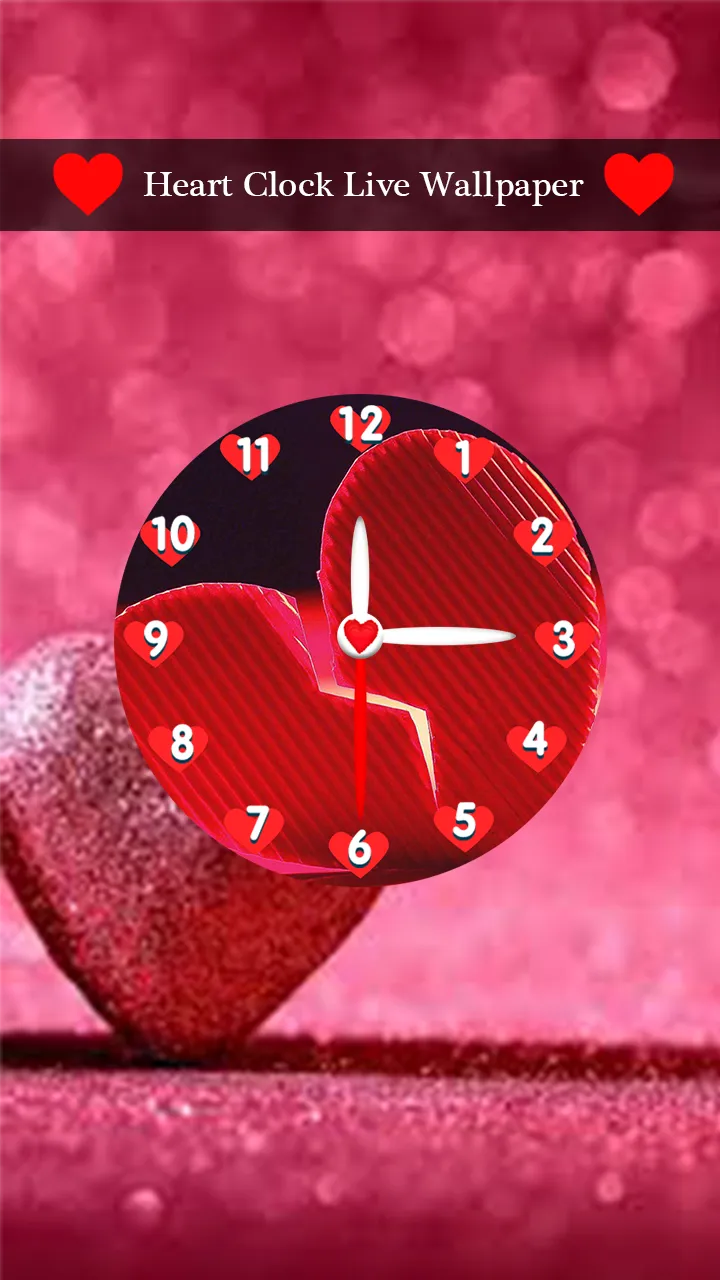 Heart Clock Live Wallpaper | Indus Appstore | Screenshot