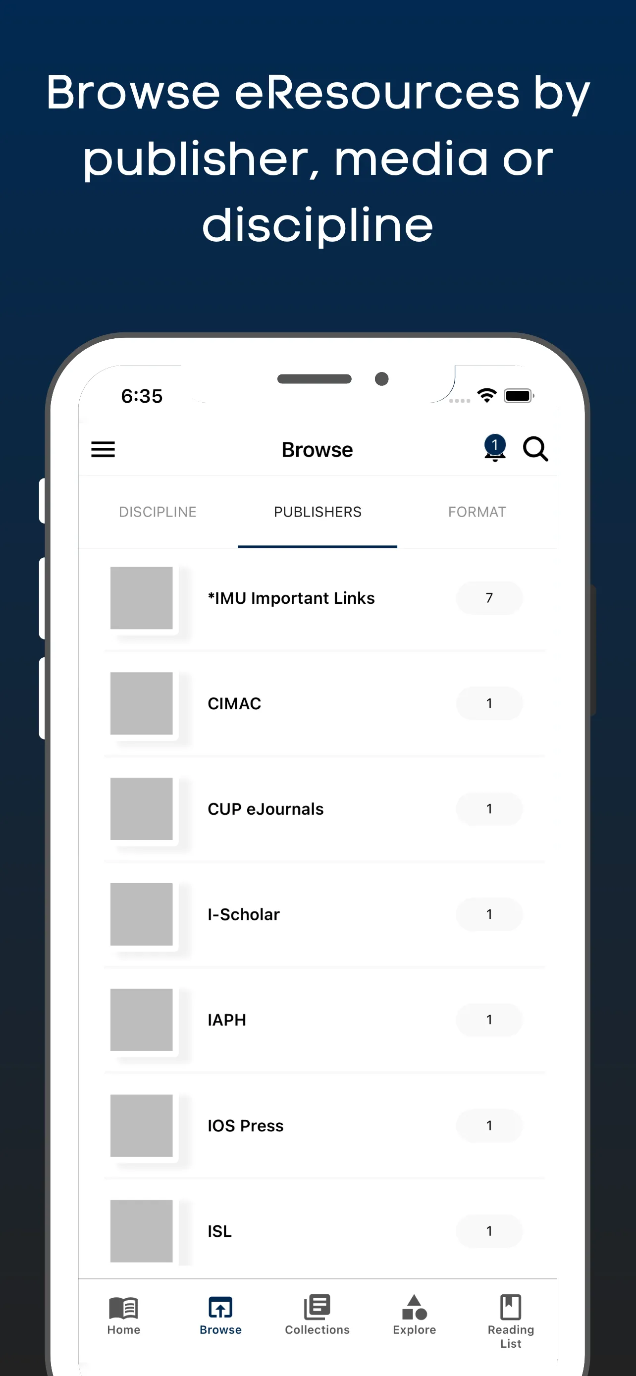 IMU eLibrary | Indus Appstore | Screenshot