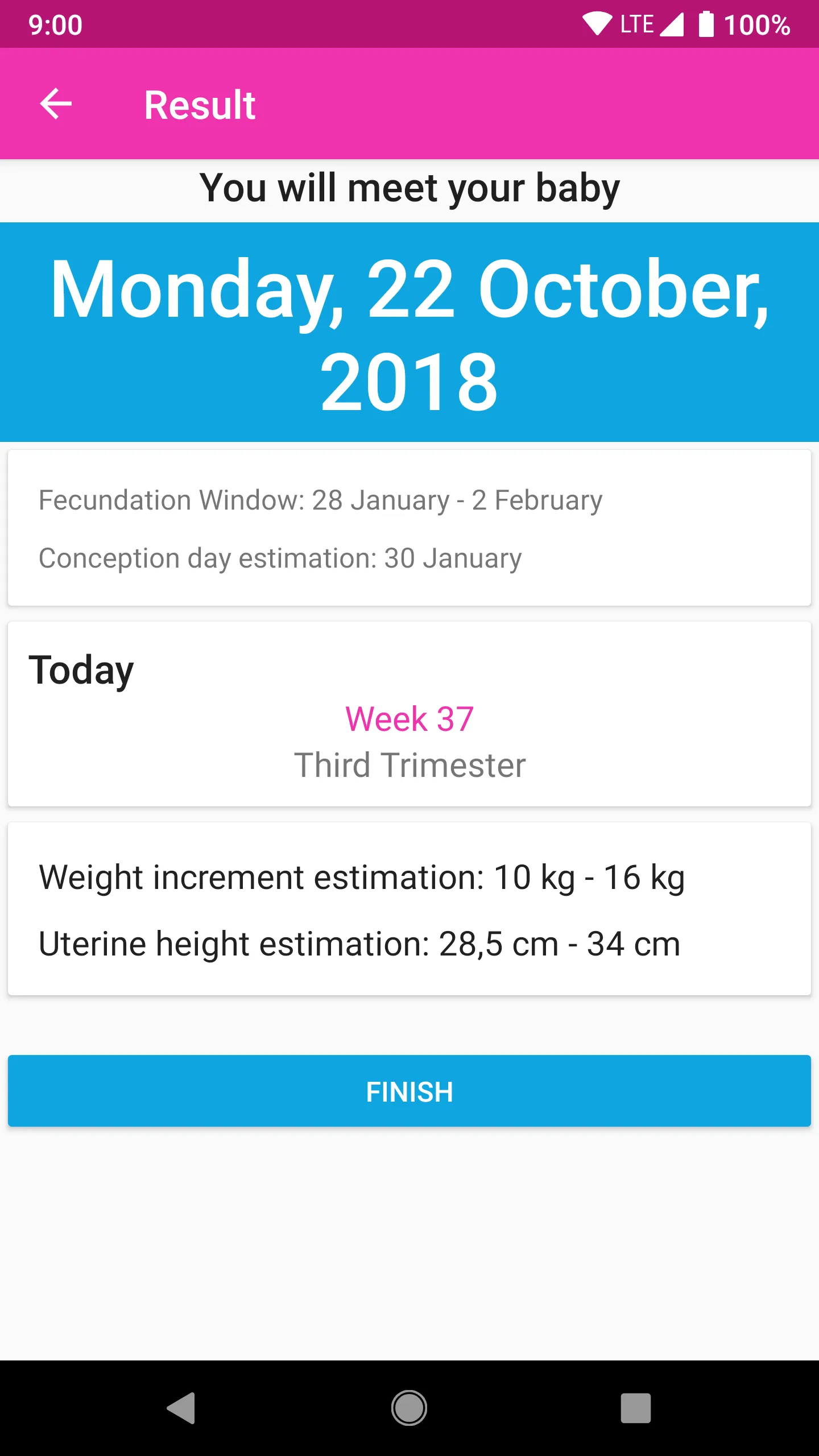 Pregnancy Calculator Calendar | Indus Appstore | Screenshot