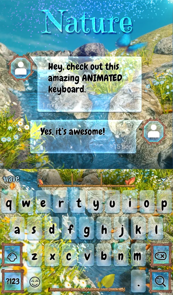 Nature Keyboard & Wallpaper | Indus Appstore | Screenshot