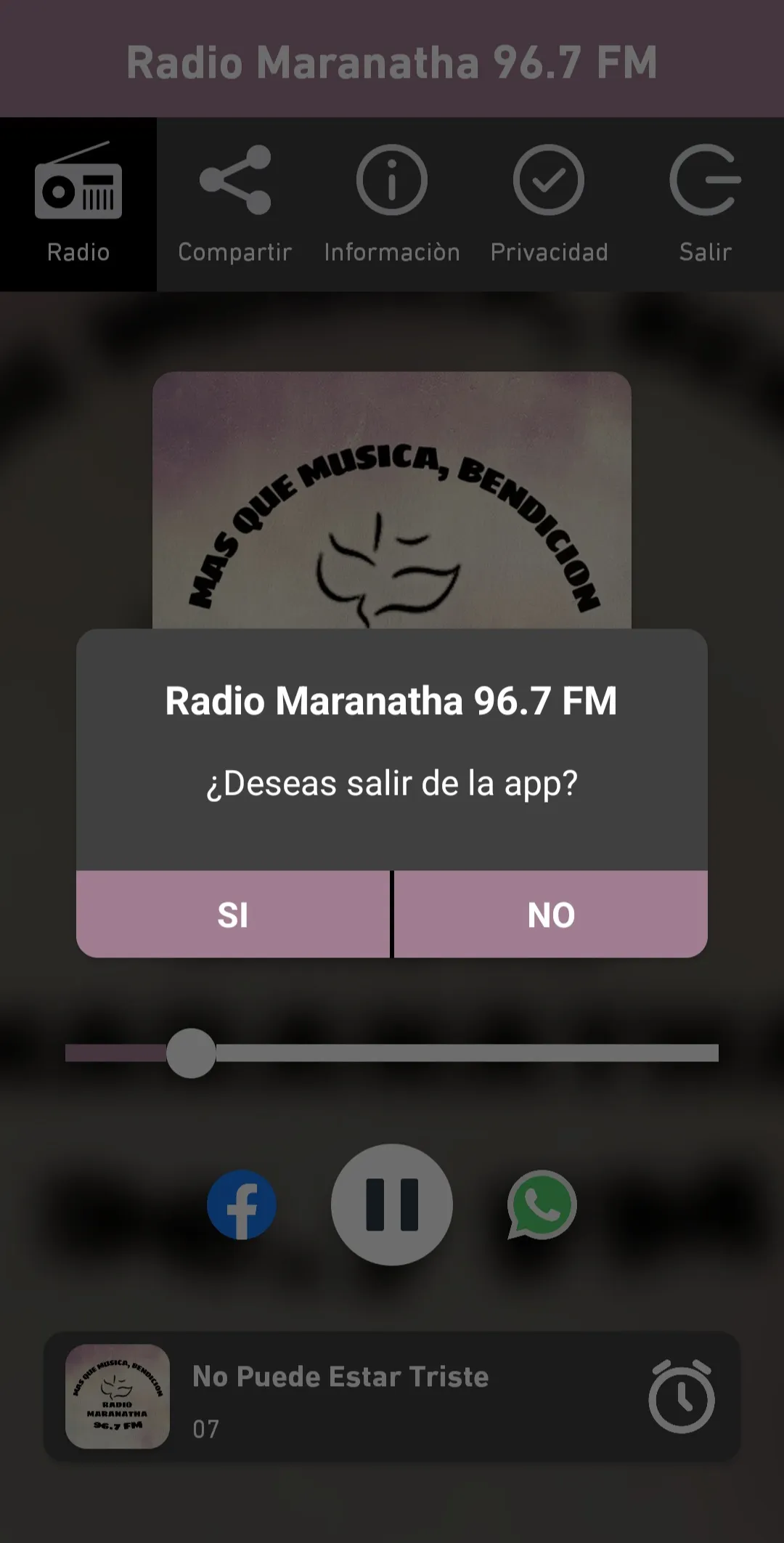 Radio Maranatha 96.7 FM | Indus Appstore | Screenshot