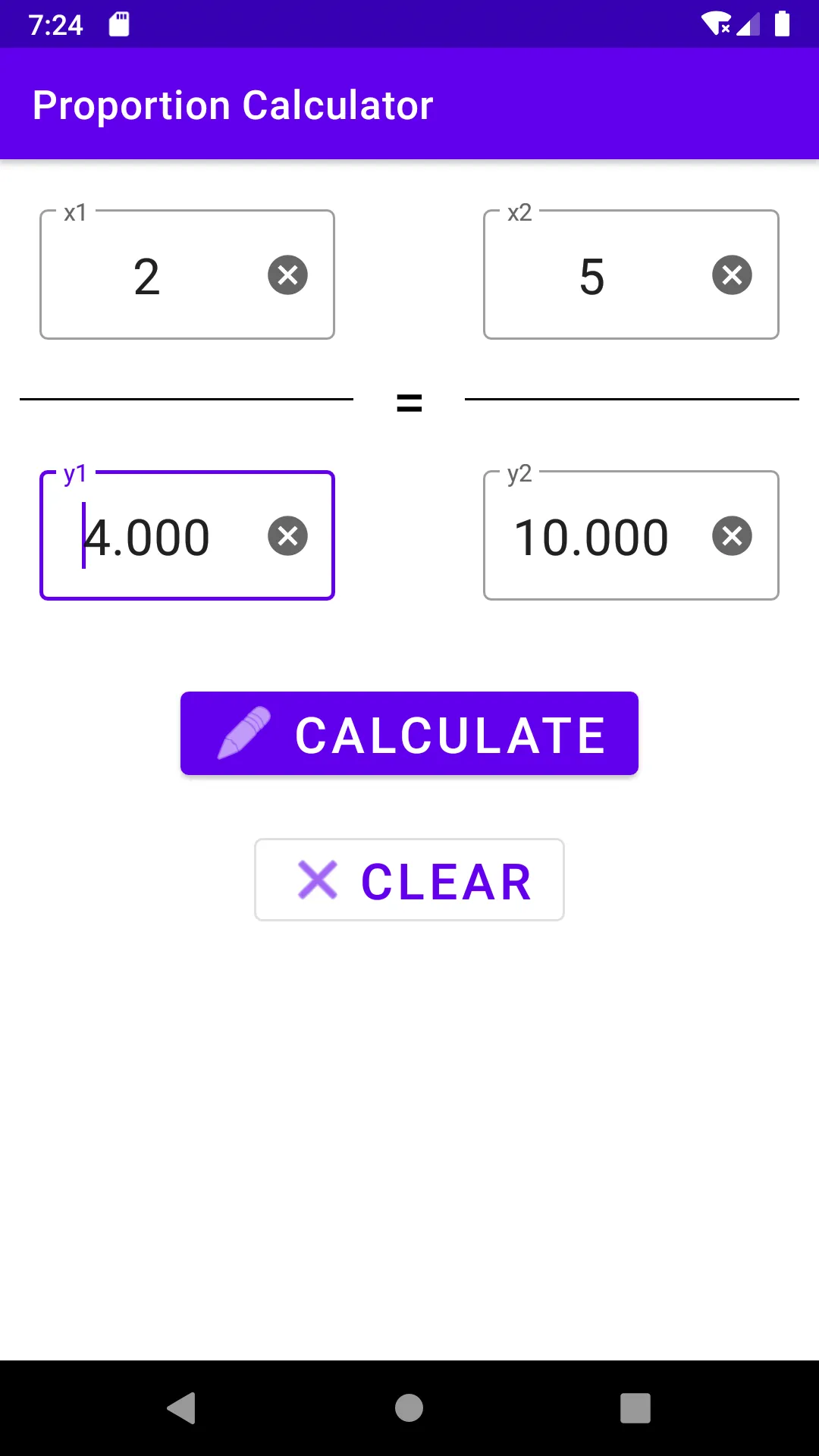 Proportion Calculator | Indus Appstore | Screenshot