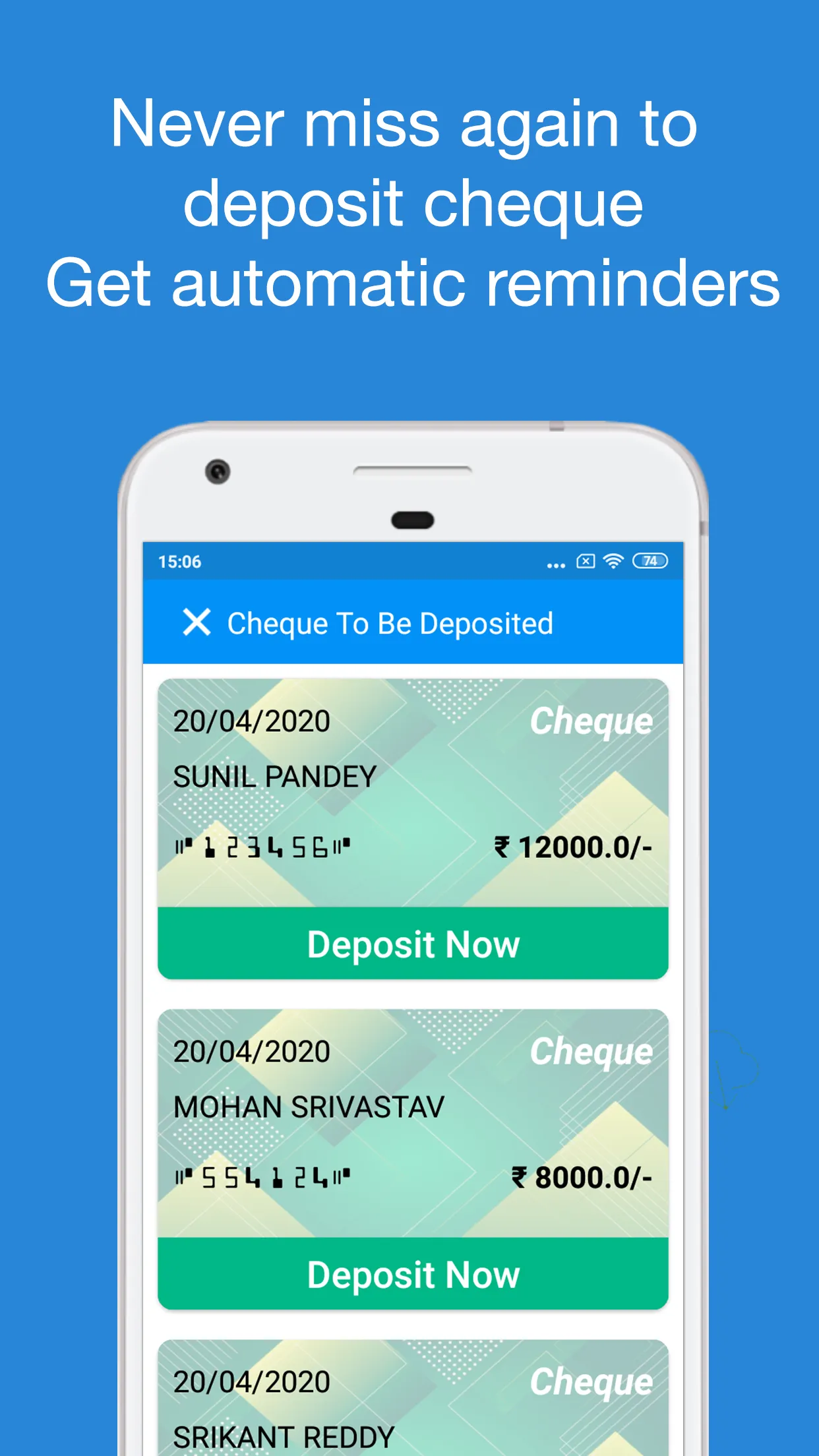 Cheque Book Manager - Write, P | Indus Appstore | Screenshot