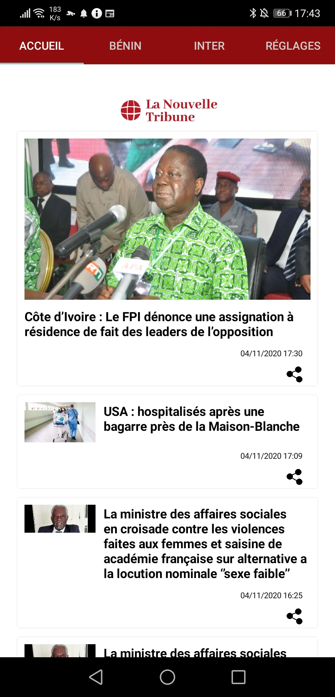 La Nouvelle Tribune | Indus Appstore | Screenshot