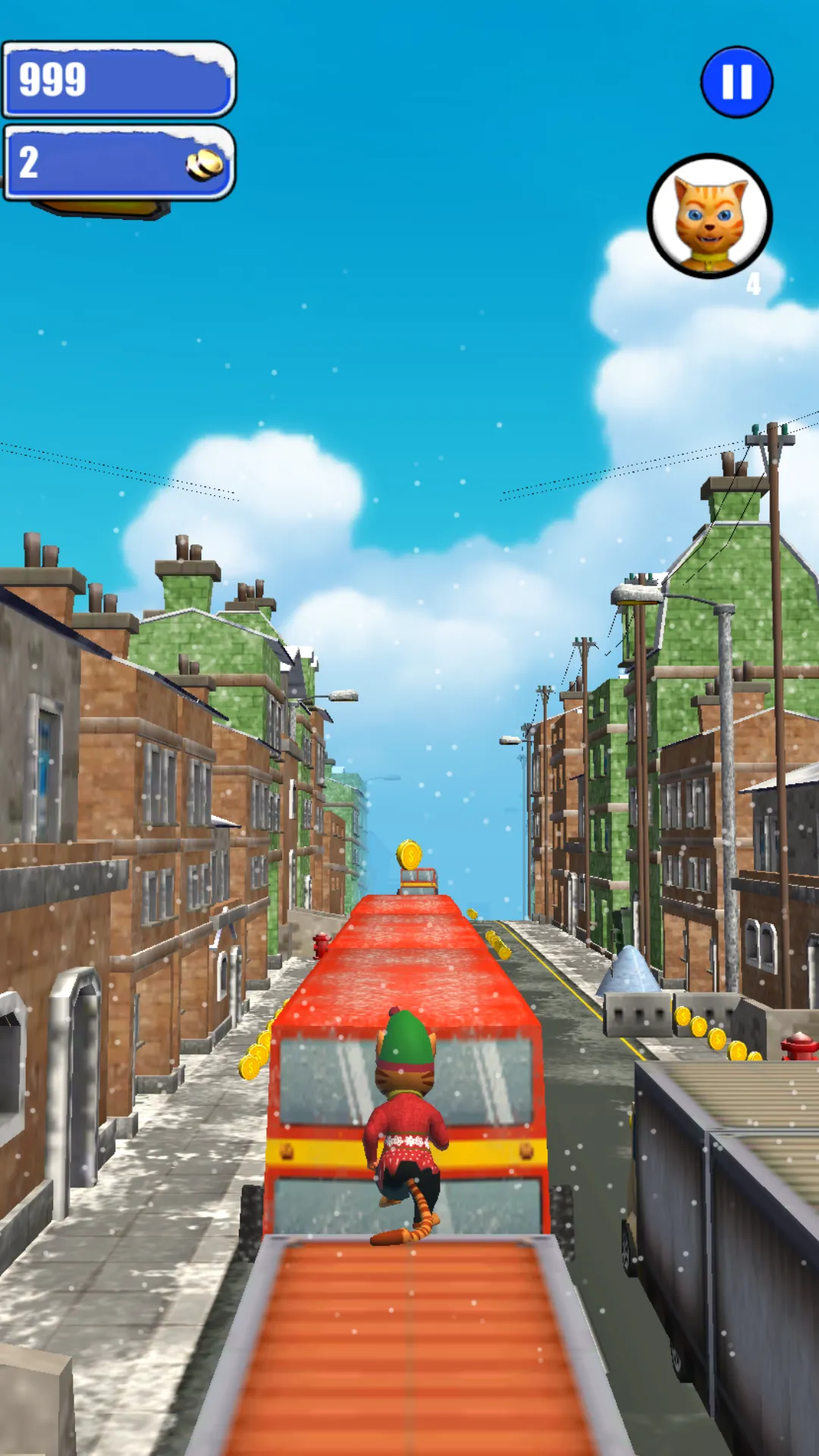 Leo Cat Ice Run - Frozen City | Indus Appstore | Screenshot