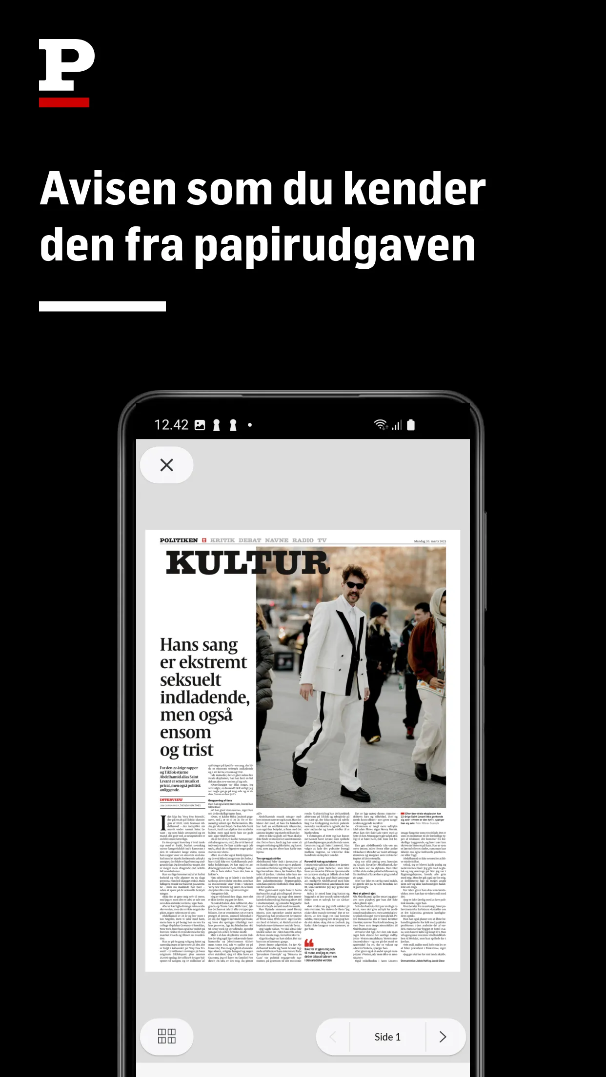 Politiken e-avisen | Indus Appstore | Screenshot