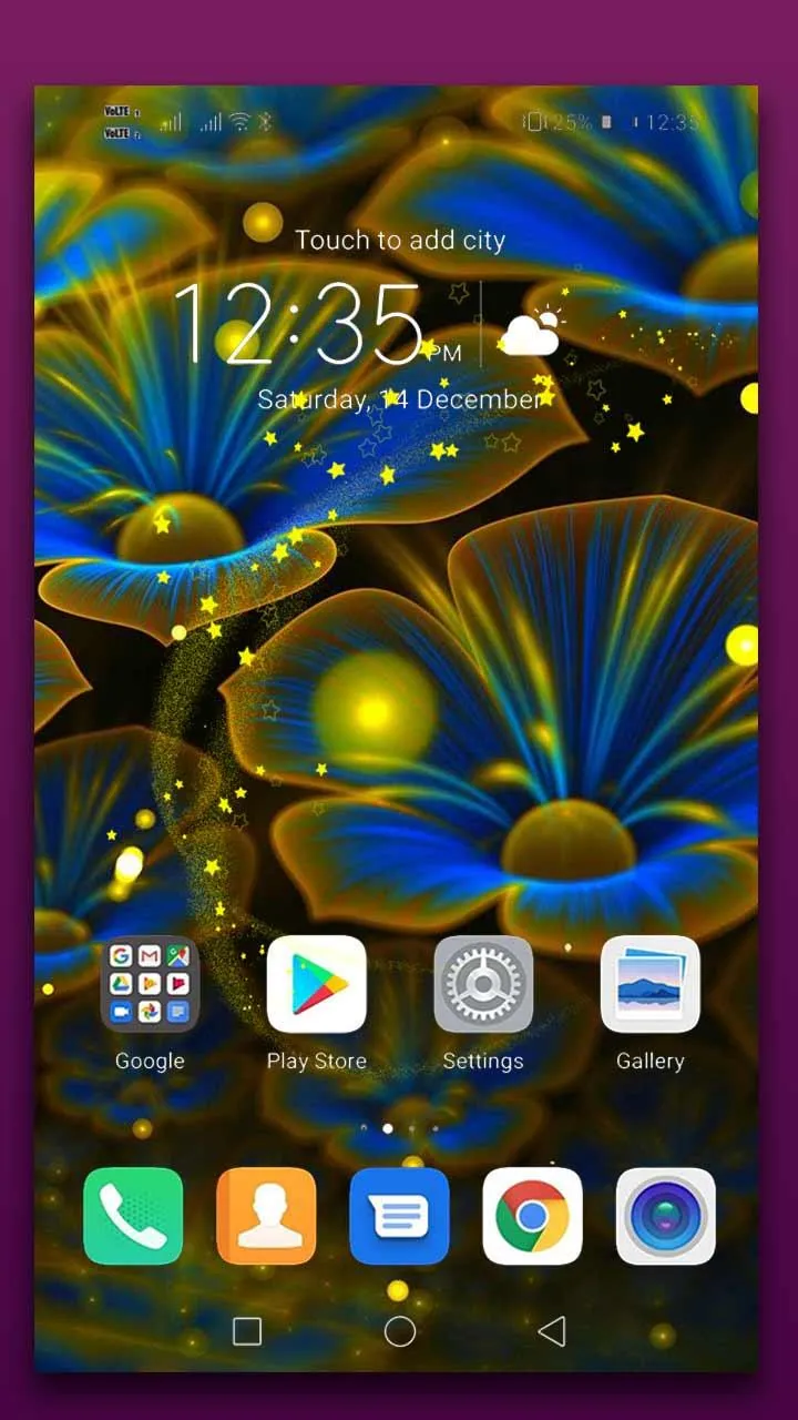 Neon Flowers Live Wallpaper | Indus Appstore | Screenshot