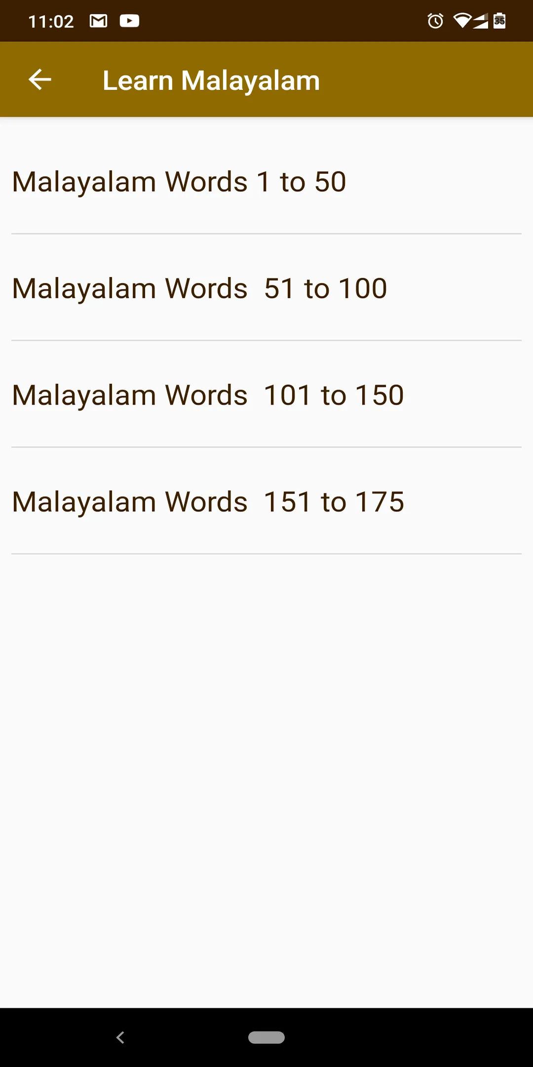 Learn Malayalam via English | Indus Appstore | Screenshot