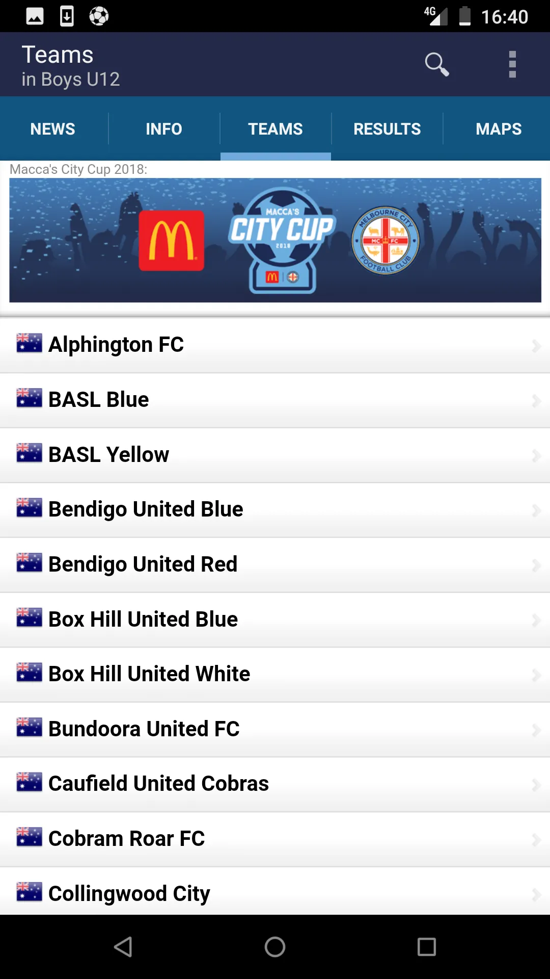 Macca's City Cup | Indus Appstore | Screenshot