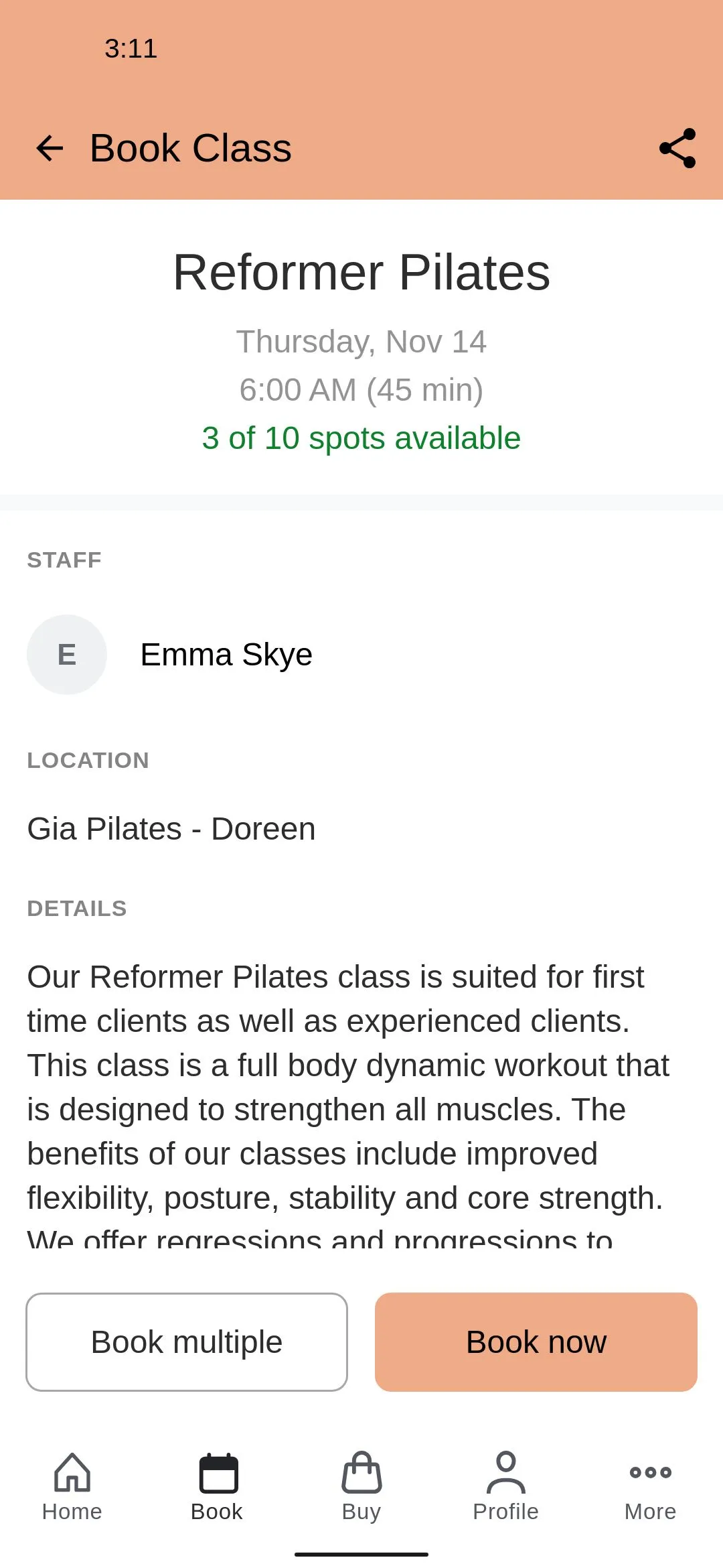 Gia Pilates | Indus Appstore | Screenshot