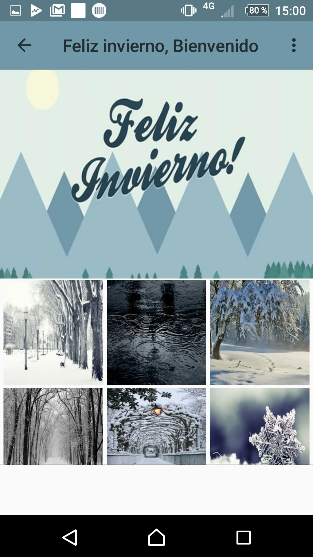 INVIERNO, HOLA NIEVE Y FRIO | Indus Appstore | Screenshot