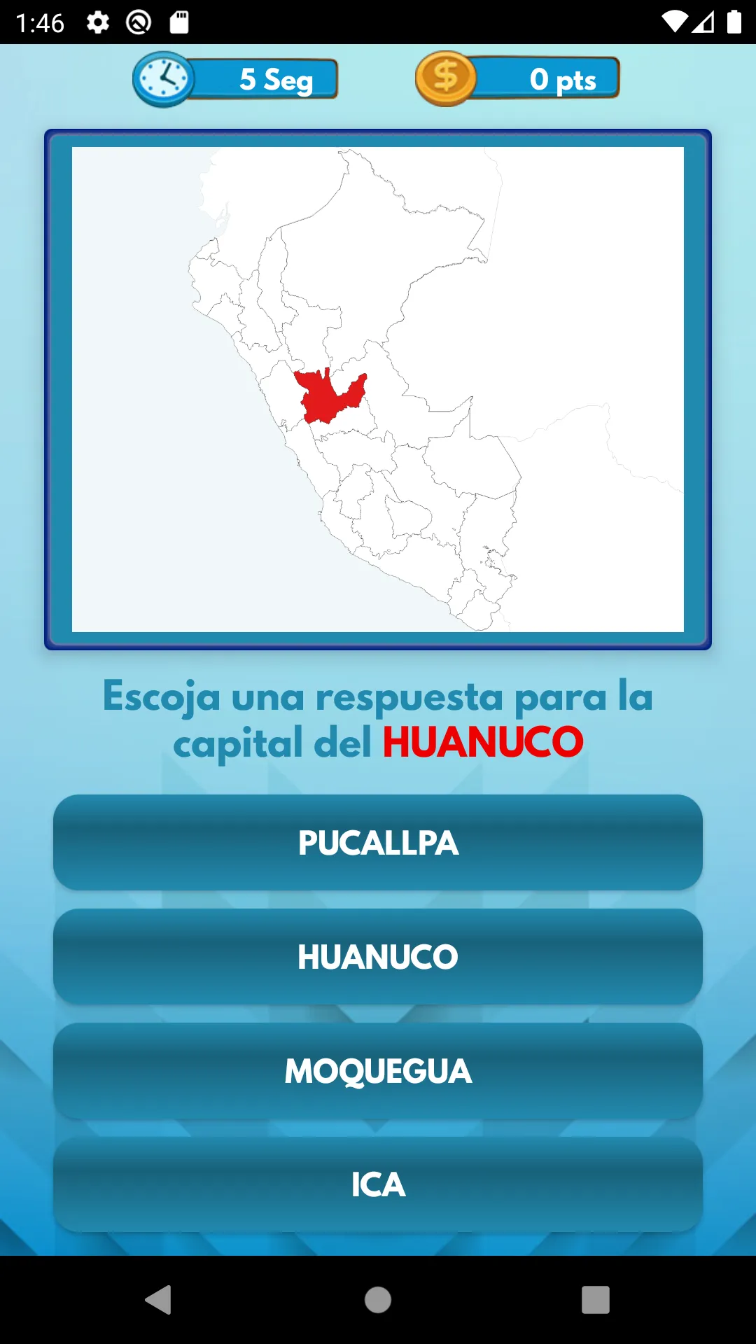 PERÚ - Juego de  Ciudades Capi | Indus Appstore | Screenshot