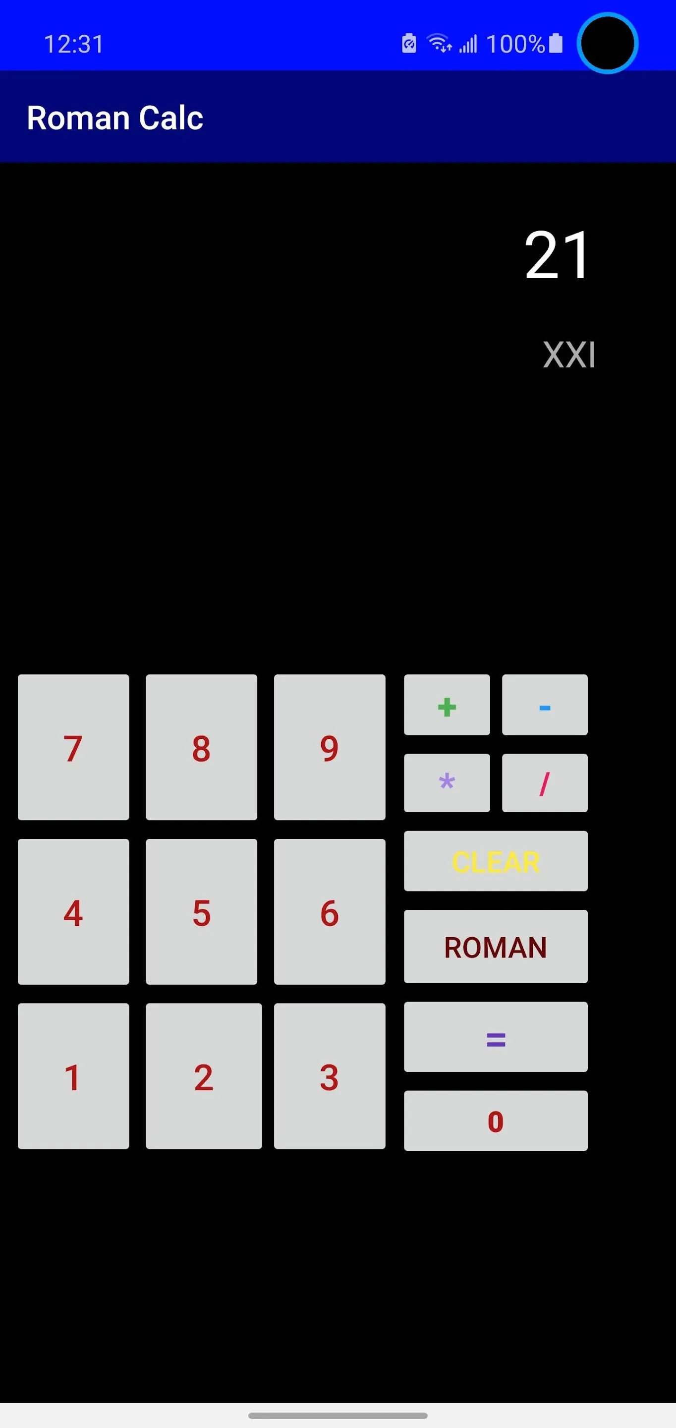 Roman Numeral Calculator | Indus Appstore | Screenshot