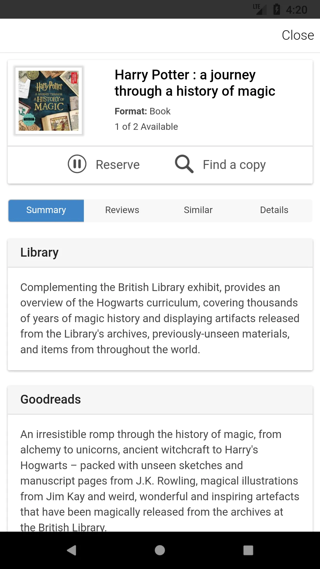 Henderson Libraries | Indus Appstore | Screenshot