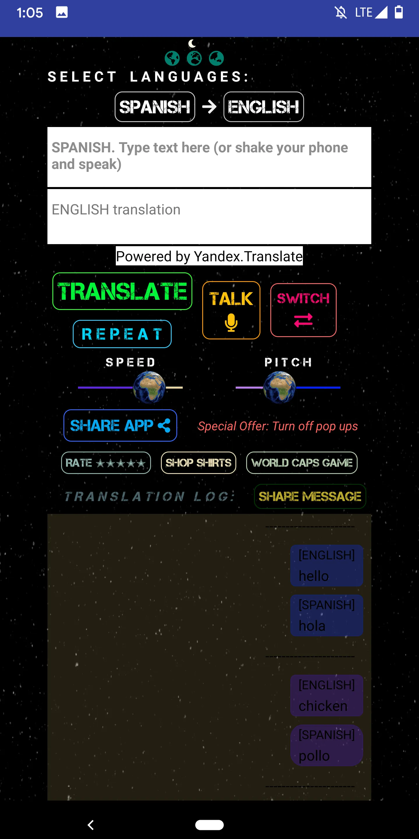 Translate English to Spanish | Indus Appstore | Screenshot