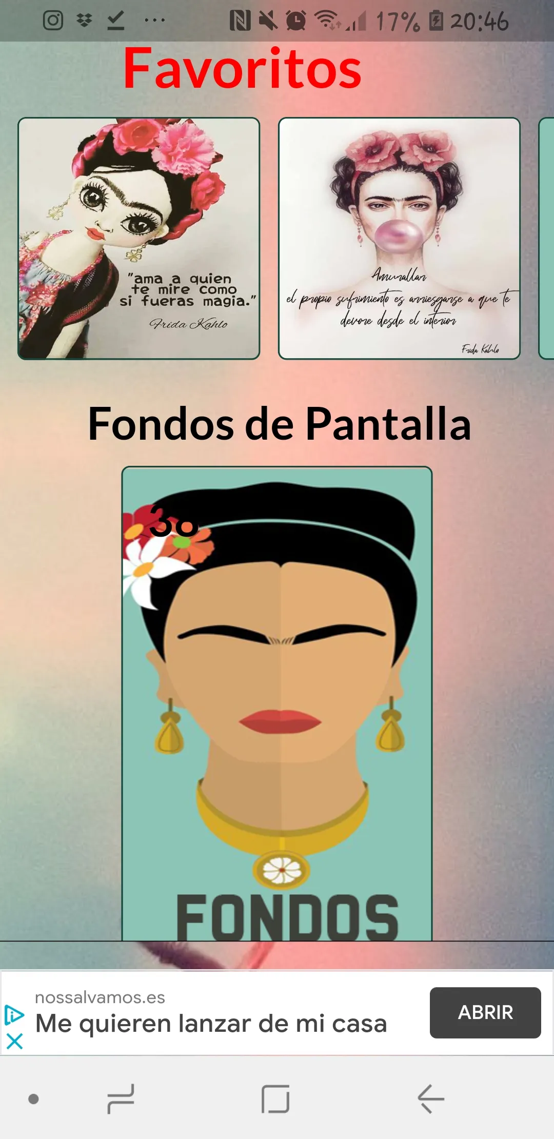 FRIDA KAHLO FRASES Y WALLPAPER | Indus Appstore | Screenshot