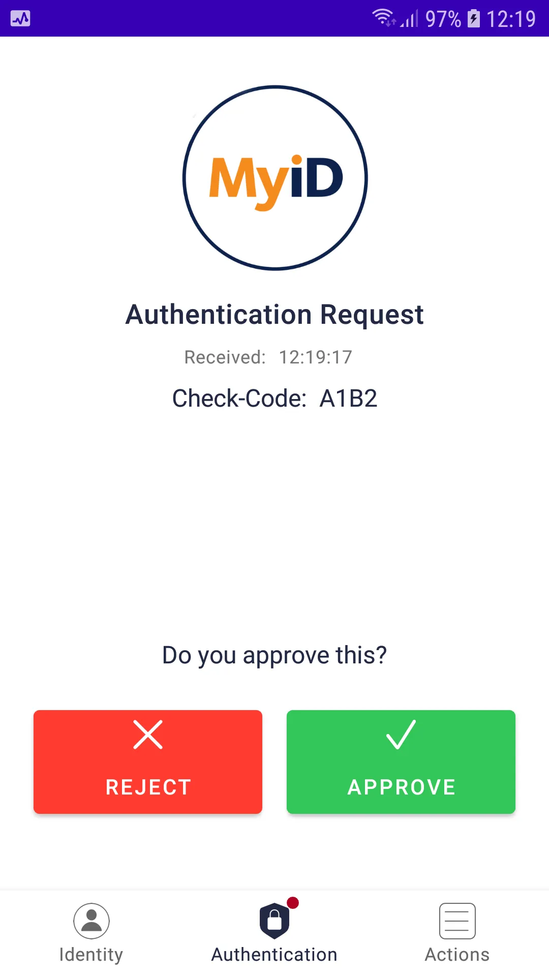 MyID CMS Authenticator | Indus Appstore | Screenshot