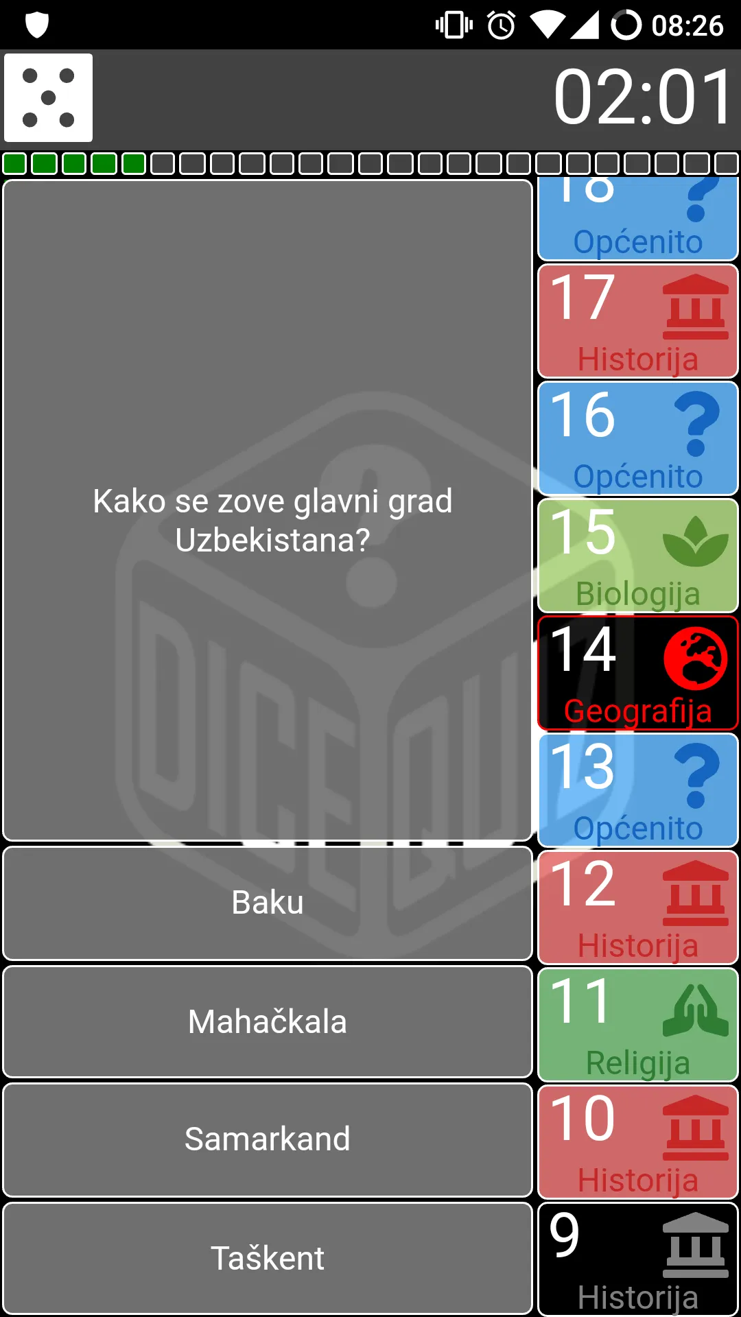 Dice Quiz | Indus Appstore | Screenshot