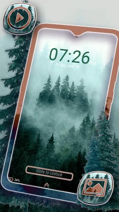 Foggy Forest Theme Launcher | Indus Appstore | Screenshot