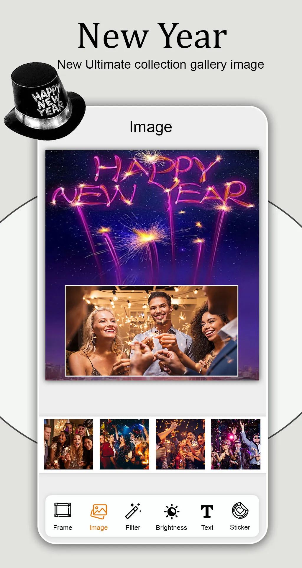 Happy New Year Photo Frame | Indus Appstore | Screenshot