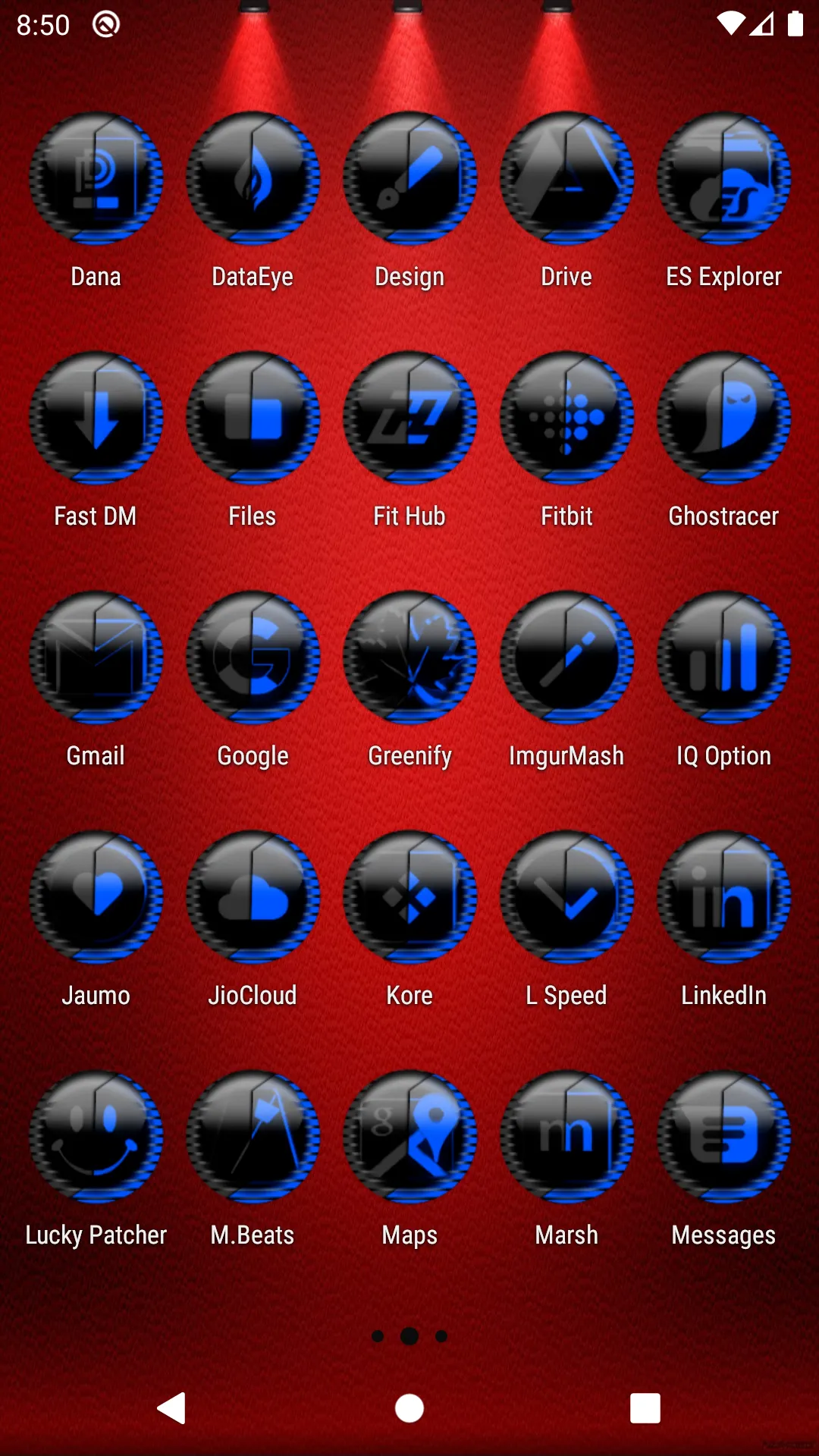 Blue Icon Pack Style 8 | Indus Appstore | Screenshot