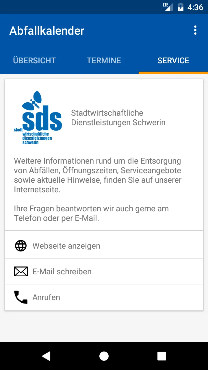 Abfallkalender Schwerin | Indus Appstore | Screenshot