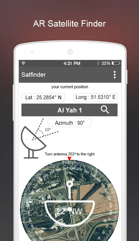 Satellite Finder with Compass | Indus Appstore | Screenshot