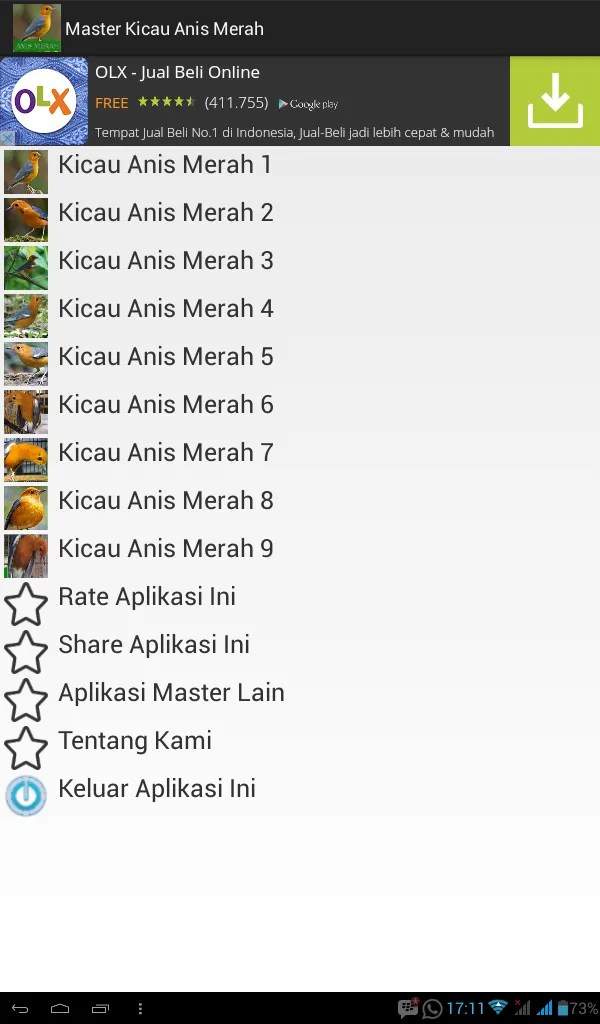 Master Kicau Anis Merah | Indus Appstore | Screenshot