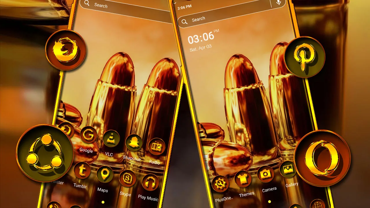 Golden Bullets Theme | Indus Appstore | Screenshot