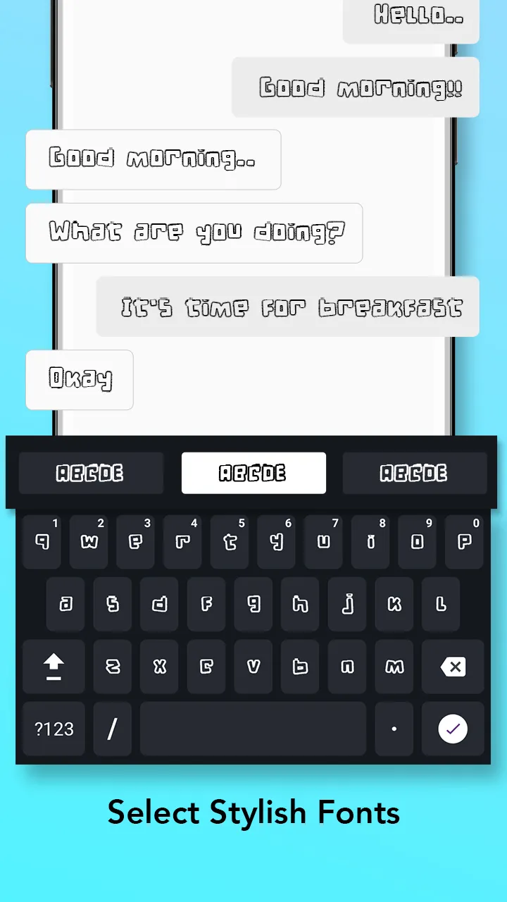 Fonts Keyboard & Themes | Indus Appstore | Screenshot