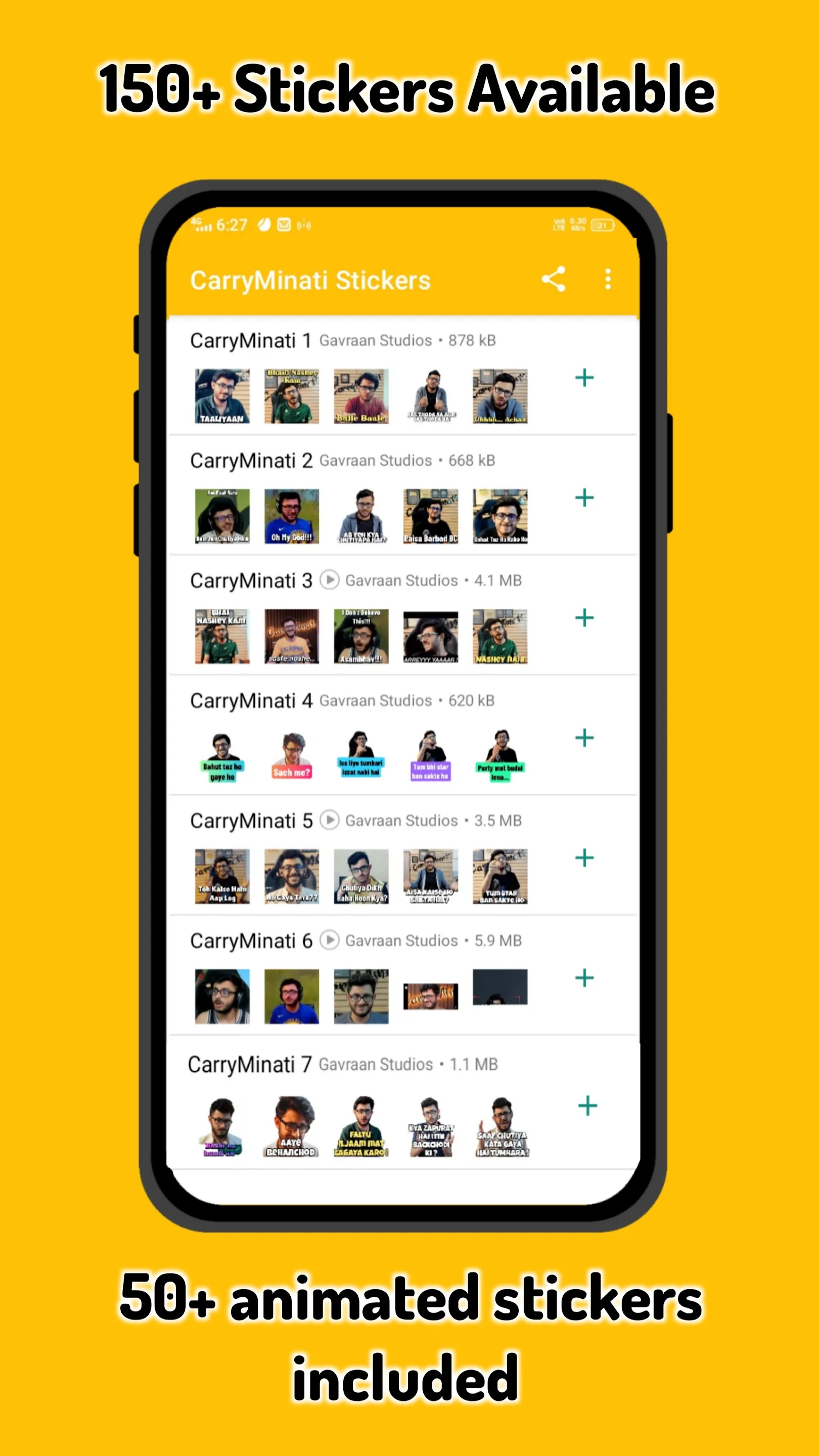 CarryMinati Stickers | Indus Appstore | Screenshot