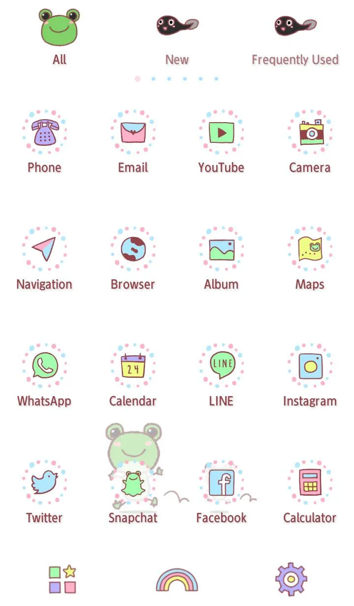 Friendly Frogs Theme +HOME | Indus Appstore | Screenshot