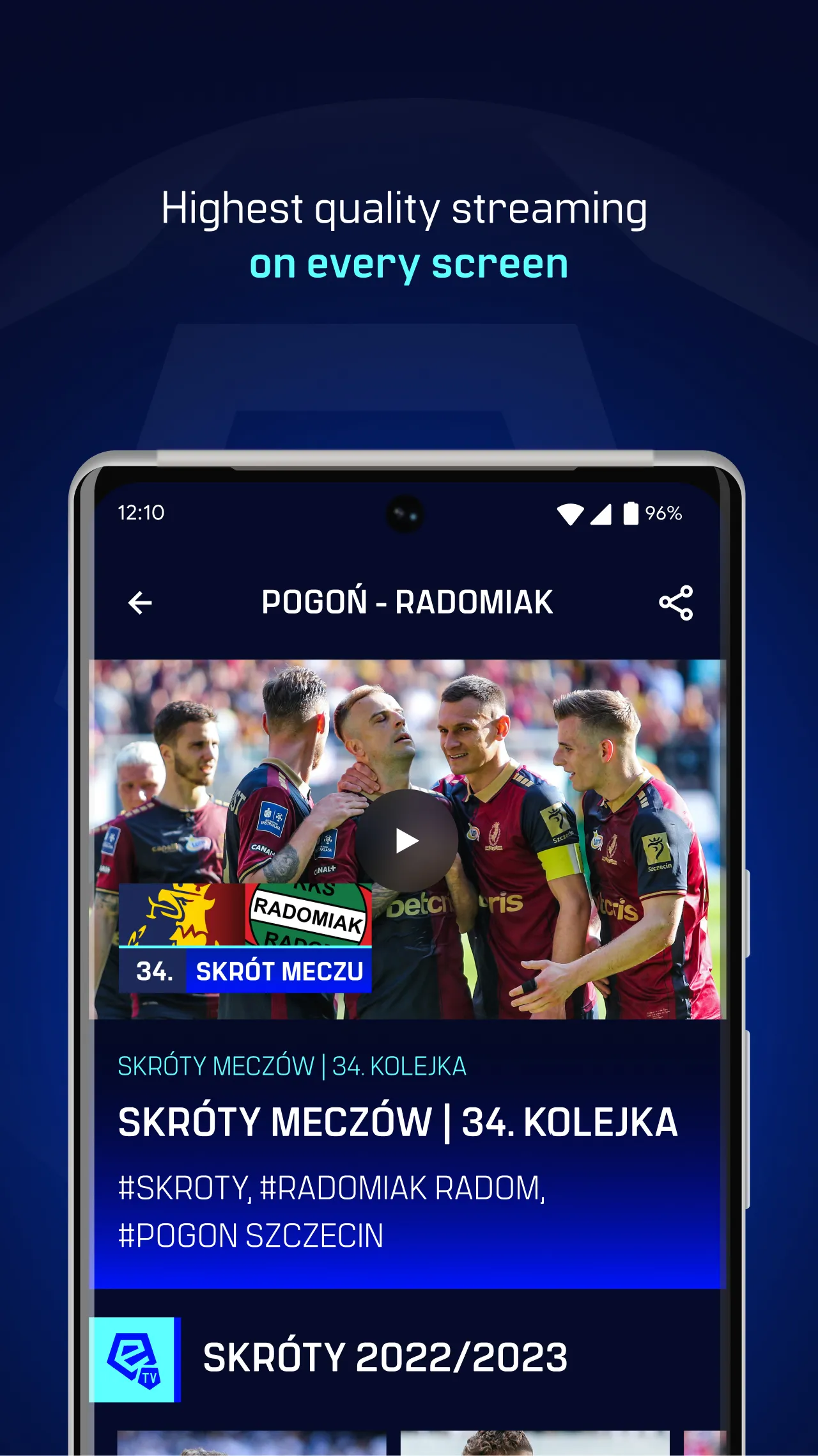 Ekstraklasa TV | Indus Appstore | Screenshot