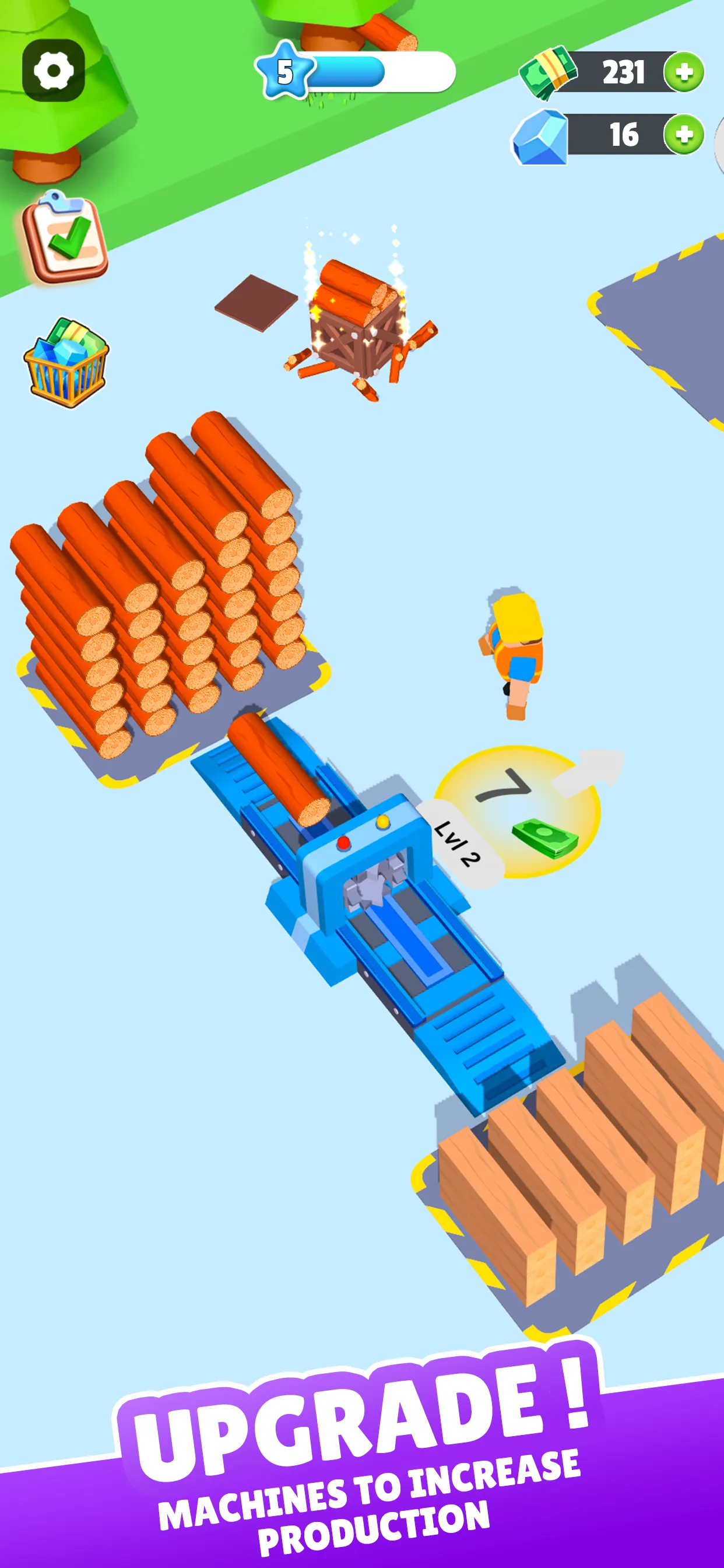 Wood Factory – Lumber Tycoon | Indus Appstore | Screenshot