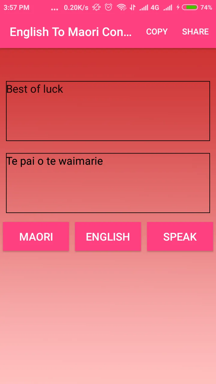 English To Maori Converter | Indus Appstore | Screenshot