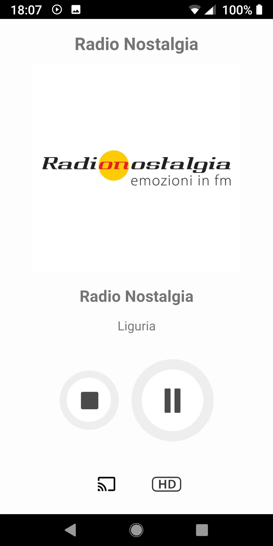 Radio Nostalgia Liguria | Indus Appstore | Screenshot