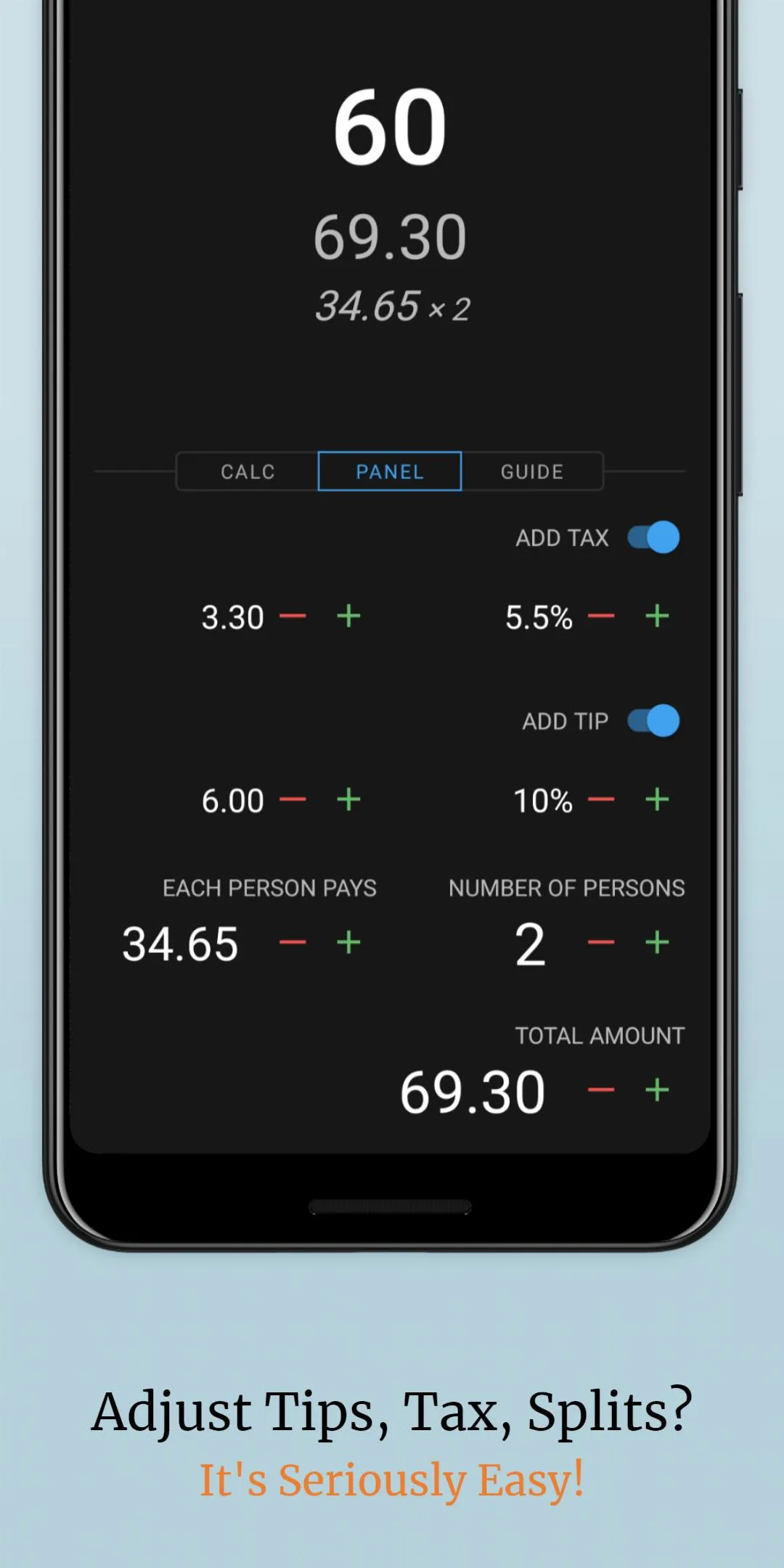 Tax, Tip, Travel & Splits Calc | Indus Appstore | Screenshot