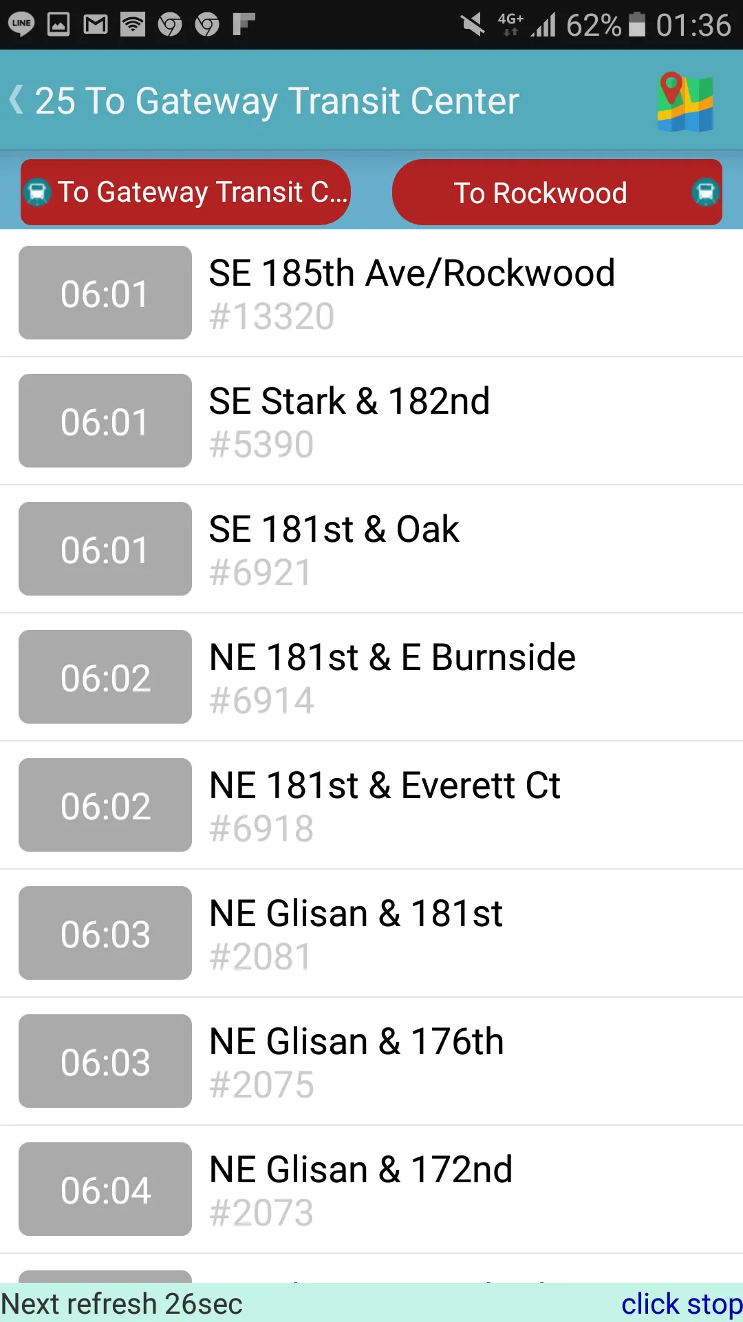 Portland Bus Timetable | Indus Appstore | Screenshot