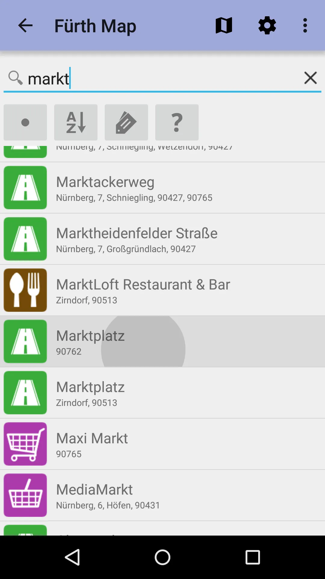 Fürth Offline City Map | Indus Appstore | Screenshot