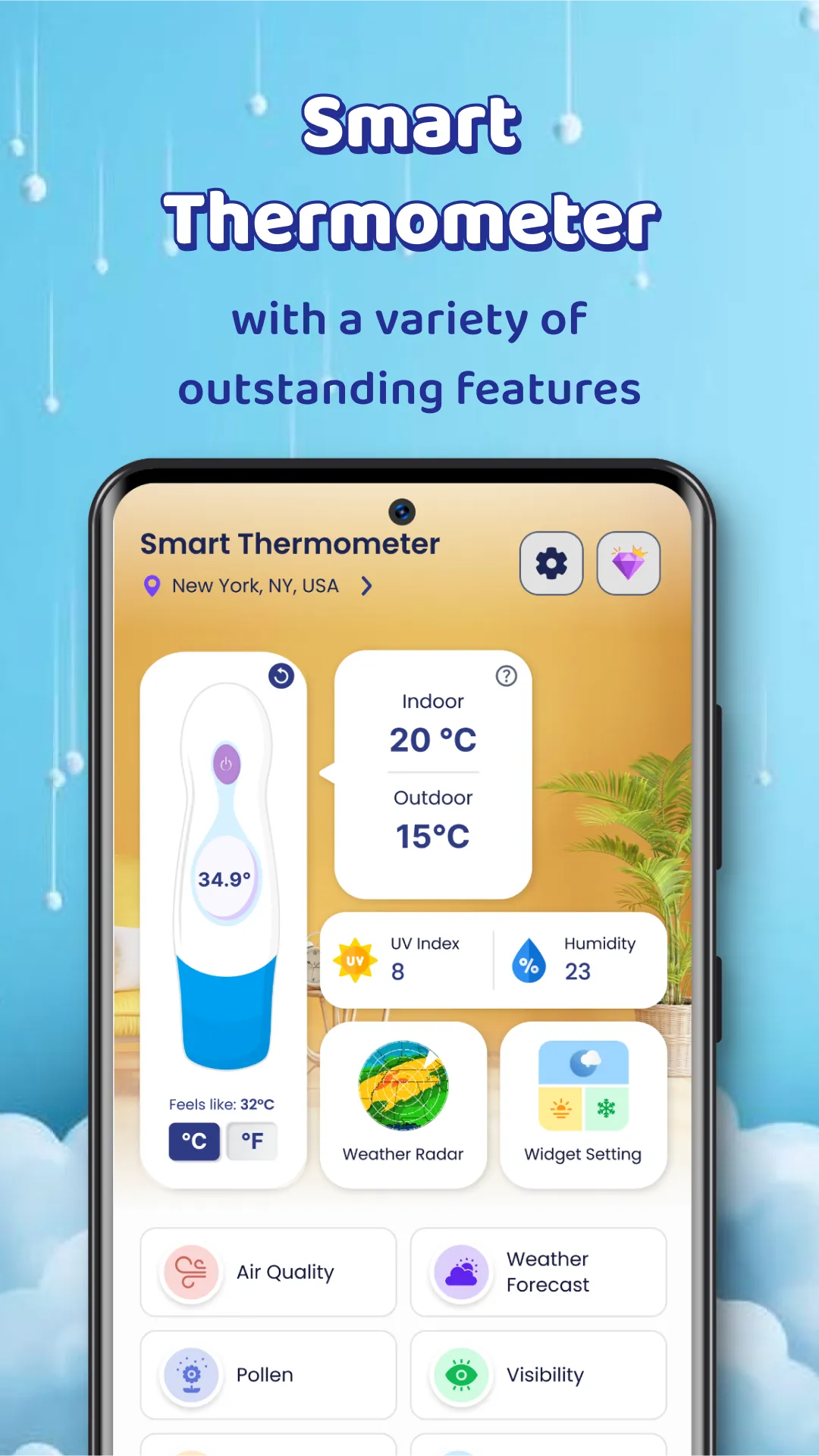 Room Temperature Thermometer | Indus Appstore | Screenshot