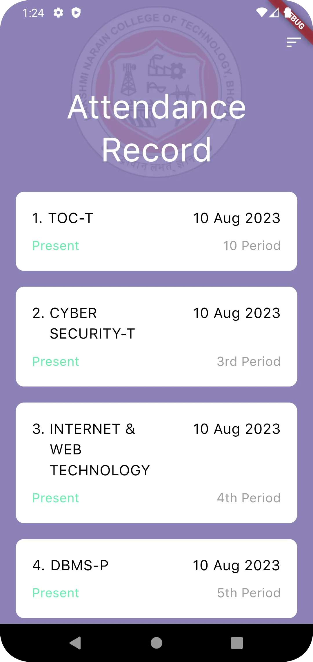 LNCT Attendance | Indus Appstore | Screenshot