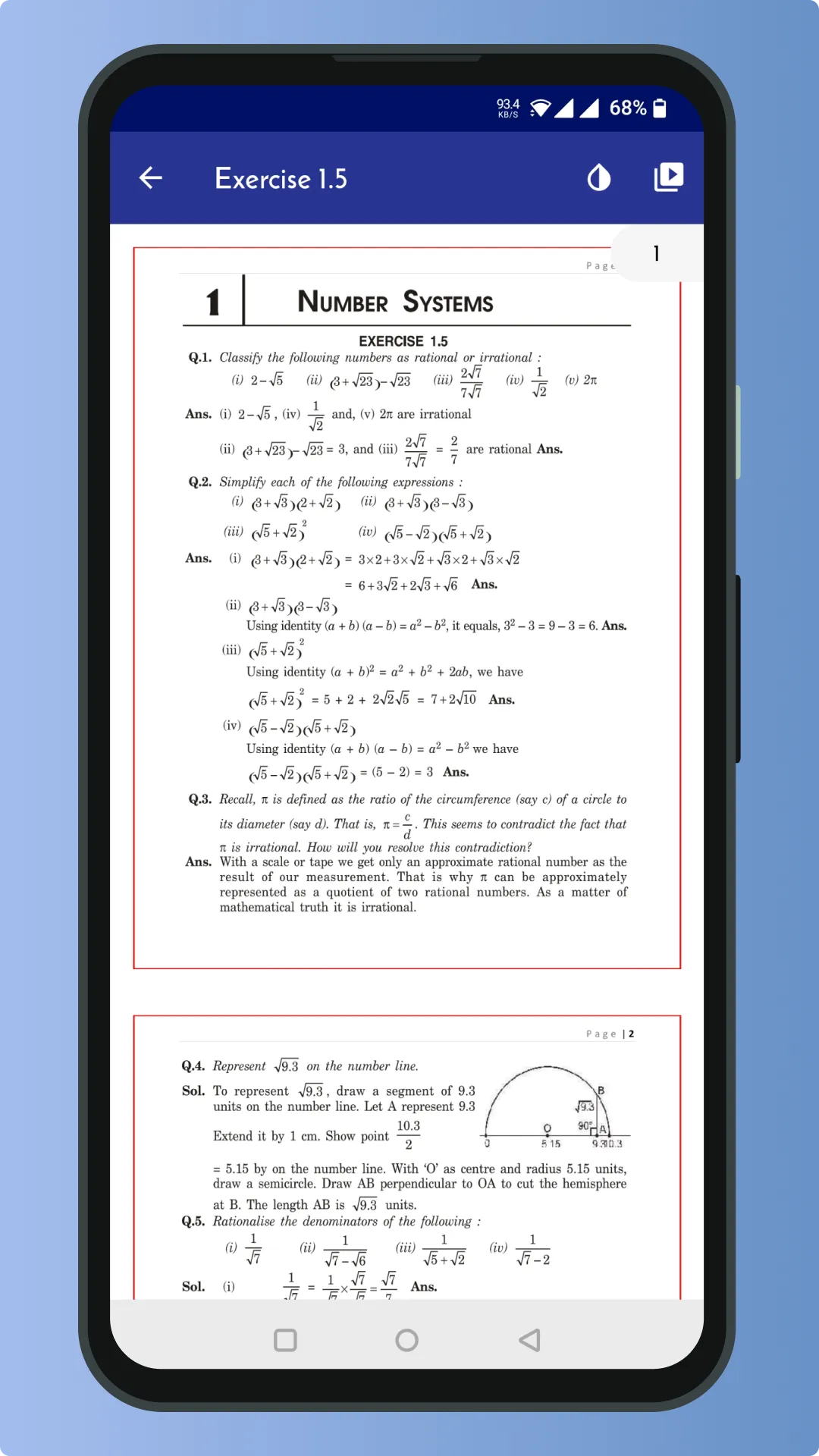 Class 9 Maths NCERT Solution | Indus Appstore | Screenshot